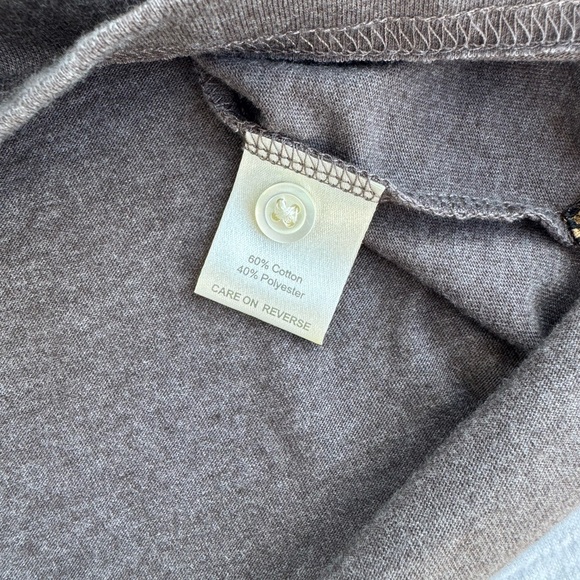 NWOT Billy Reid Men's Brown Long Sleeve Polo Shirt L - Picture 4 of 5